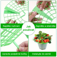 Garden King Podložka pod jahody plast 30 cm 10 ks