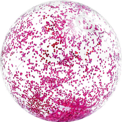Nafukovací míč Glitter Beach 71 cm růžová